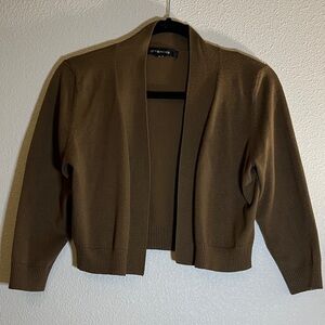 89th & Madison Brown Women's Open Cardigan